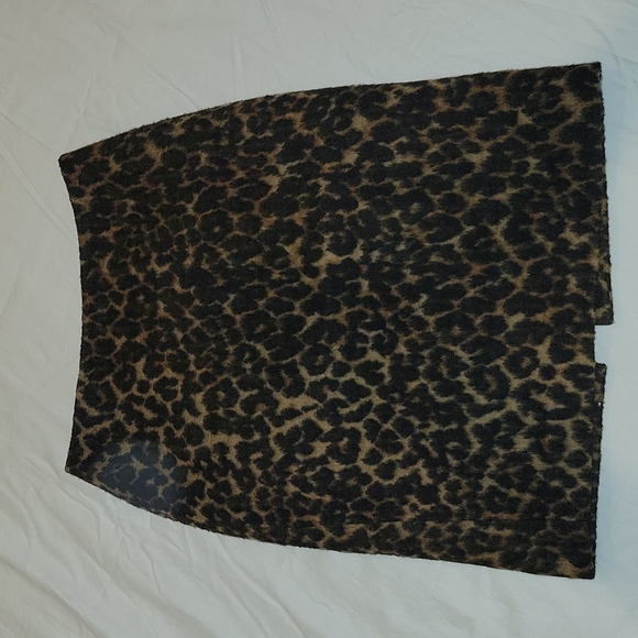 Talbots 0P Animal Print Wool Pencil Skirt - Picture 1 of 5